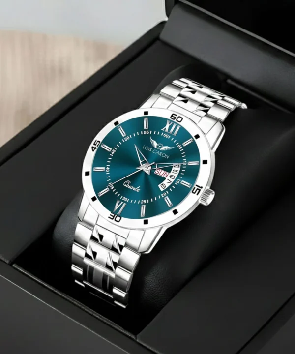 Lois Caron Men's Analog Watch Green Dial